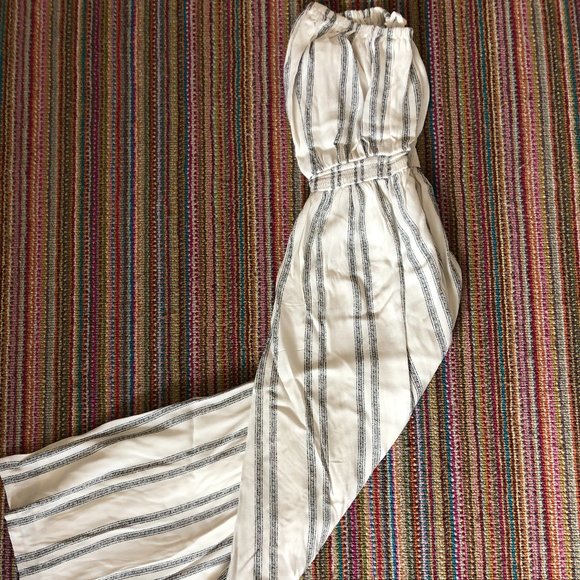 Blue and White Jumpsuit - Picture 3 of 6